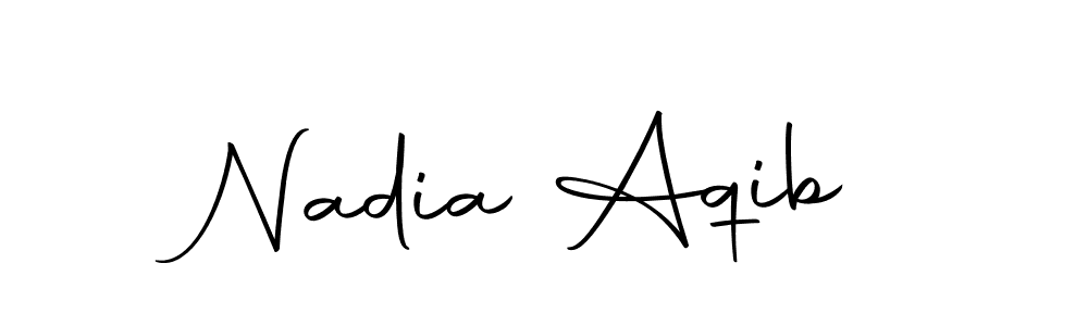 The best way (Autography-DOLnW) to make a short signature is to pick only two or three words in your name. The name Nadia Aqib include a total of six letters. For converting this name. Nadia Aqib signature style 10 images and pictures png