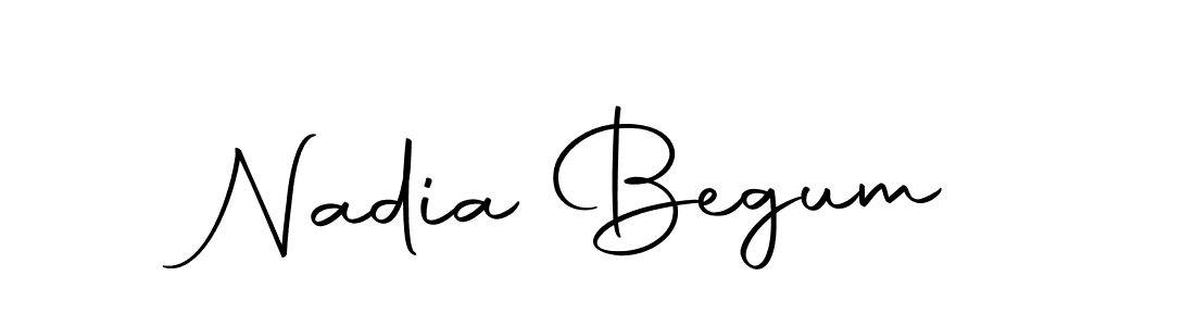 How to make Nadia Begum signature? Autography-DOLnW is a professional autograph style. Create handwritten signature for Nadia Begum name. Nadia Begum signature style 10 images and pictures png