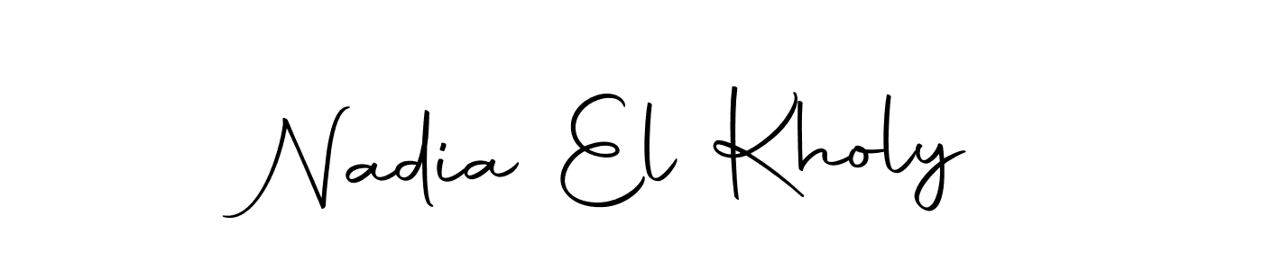 if you are searching for the best signature style for your name Nadia El Kholy. so please give up your signature search. here we have designed multiple signature styles  using Autography-DOLnW. Nadia El Kholy signature style 10 images and pictures png