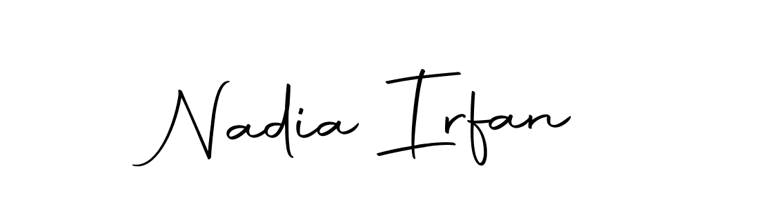 How to make Nadia Irfan signature? Autography-DOLnW is a professional autograph style. Create handwritten signature for Nadia Irfan name. Nadia Irfan signature style 10 images and pictures png