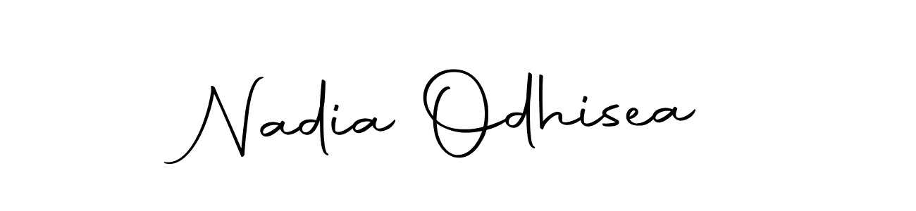 Make a beautiful signature design for name Nadia Odhisea. With this signature (Autography-DOLnW) style, you can create a handwritten signature for free. Nadia Odhisea signature style 10 images and pictures png