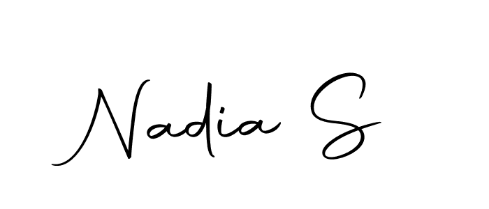 Also we have Nadia S name is the best signature style. Create professional handwritten signature collection using Autography-DOLnW autograph style. Nadia S signature style 10 images and pictures png