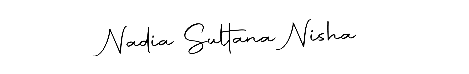 You can use this online signature creator to create a handwritten signature for the name Nadia Sultana Nisha. This is the best online autograph maker. Nadia Sultana Nisha signature style 10 images and pictures png