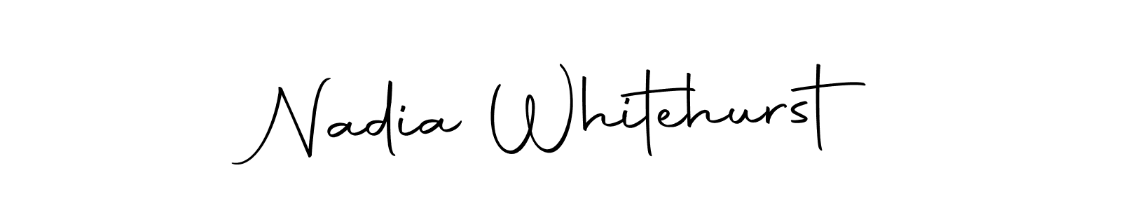 You should practise on your own different ways (Autography-DOLnW) to write your name (Nadia Whitehurst) in signature. don't let someone else do it for you. Nadia Whitehurst signature style 10 images and pictures png