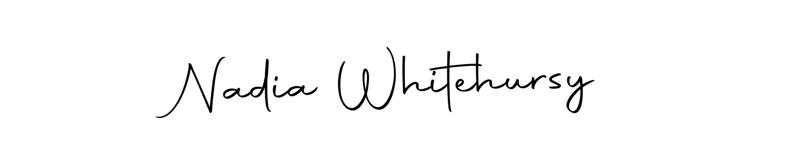 Also we have Nadia Whitehursy name is the best signature style. Create professional handwritten signature collection using Autography-DOLnW autograph style. Nadia Whitehursy signature style 10 images and pictures png