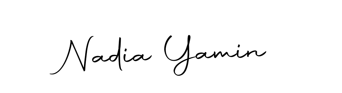 You should practise on your own different ways (Autography-DOLnW) to write your name (Nadia Yamin) in signature. don't let someone else do it for you. Nadia Yamin signature style 10 images and pictures png