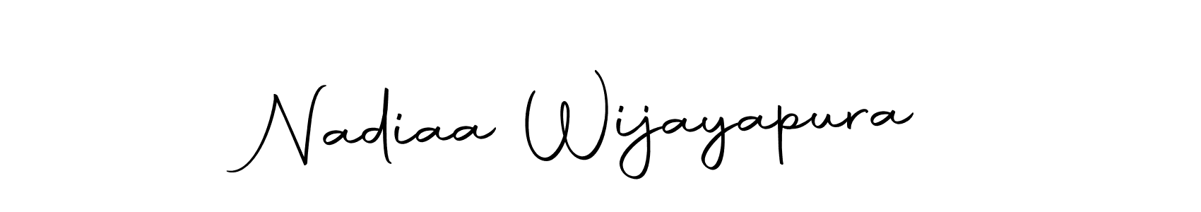 You should practise on your own different ways (Autography-DOLnW) to write your name (Nadiaa Wijayapura) in signature. don't let someone else do it for you. Nadiaa Wijayapura signature style 10 images and pictures png