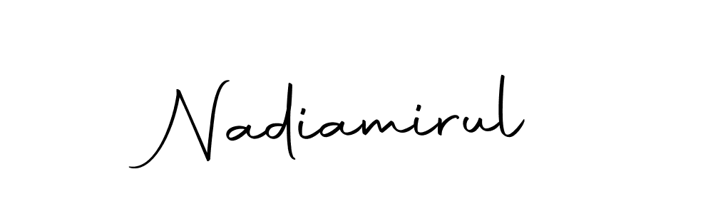 How to Draw Nadiamirul signature style? Autography-DOLnW is a latest design signature styles for name Nadiamirul. Nadiamirul signature style 10 images and pictures png