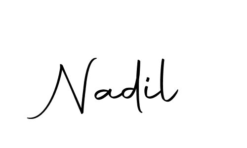 The best way (Autography-DOLnW) to make a short signature is to pick only two or three words in your name. The name Nadil include a total of six letters. For converting this name. Nadil signature style 10 images and pictures png