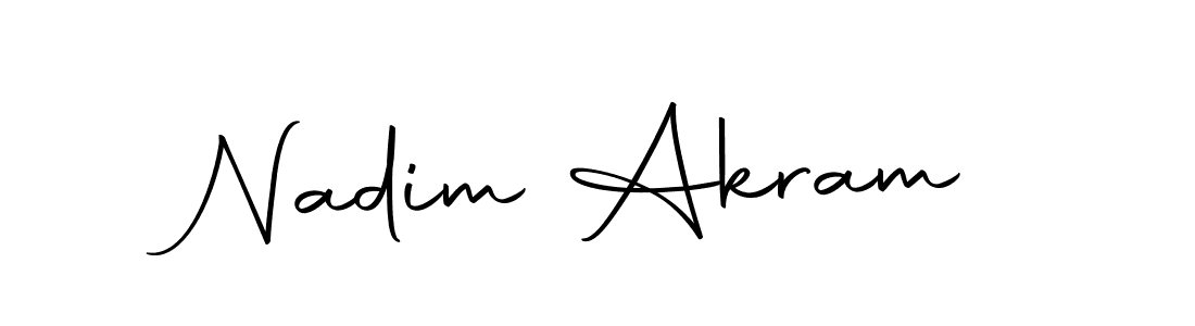 You should practise on your own different ways (Autography-DOLnW) to write your name (Nadim Akram) in signature. don't let someone else do it for you. Nadim Akram signature style 10 images and pictures png