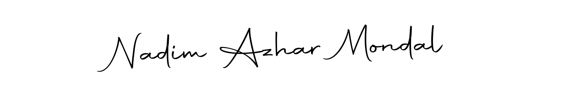 Make a beautiful signature design for name Nadim Azhar Mondal. Use this online signature maker to create a handwritten signature for free. Nadim Azhar Mondal signature style 10 images and pictures png