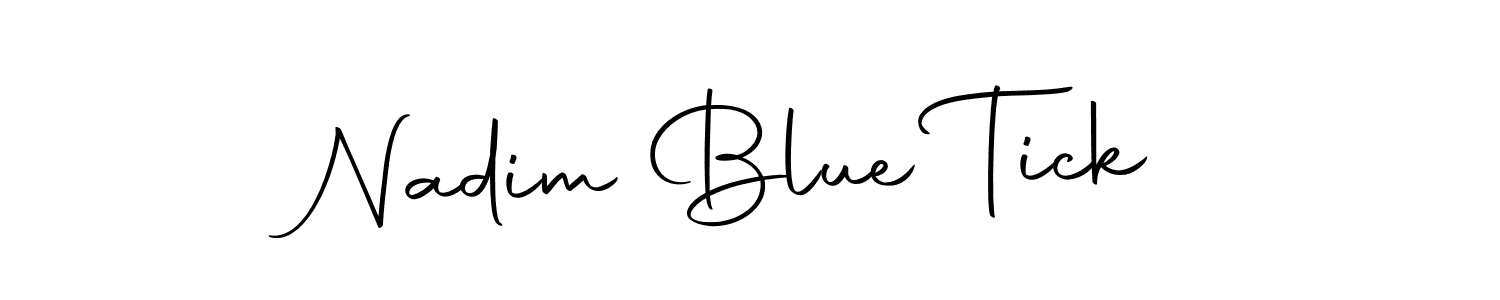 Also we have Nadim Blue Tick name is the best signature style. Create professional handwritten signature collection using Autography-DOLnW autograph style. Nadim Blue Tick signature style 10 images and pictures png