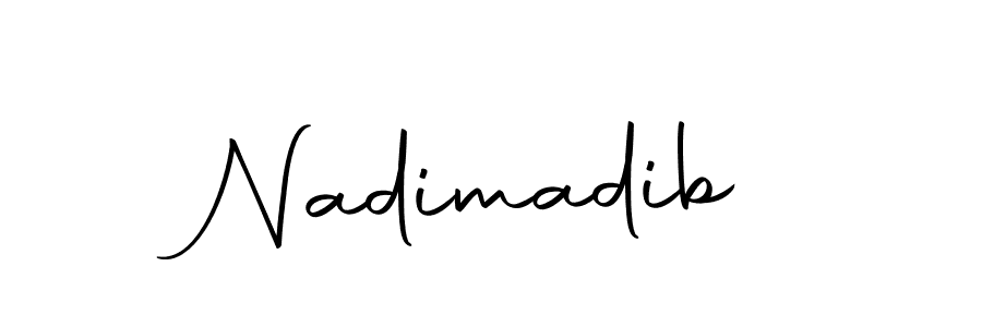 Make a beautiful signature design for name Nadimadib. Use this online signature maker to create a handwritten signature for free. Nadimadib signature style 10 images and pictures png