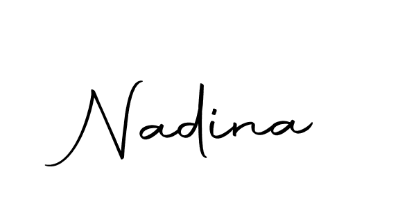 You should practise on your own different ways (Autography-DOLnW) to write your name (Nadina) in signature. don't let someone else do it for you. Nadina signature style 10 images and pictures png