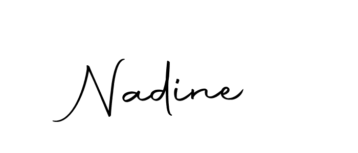 Make a beautiful signature design for name Nadine . With this signature (Autography-DOLnW) style, you can create a handwritten signature for free. Nadine  signature style 10 images and pictures png