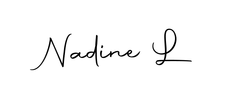 Also we have Nadine L name is the best signature style. Create professional handwritten signature collection using Autography-DOLnW autograph style. Nadine L signature style 10 images and pictures png