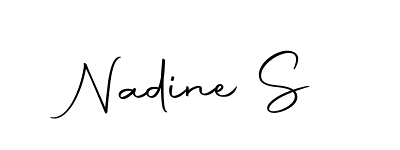 How to make Nadine S signature? Autography-DOLnW is a professional autograph style. Create handwritten signature for Nadine S name. Nadine S signature style 10 images and pictures png