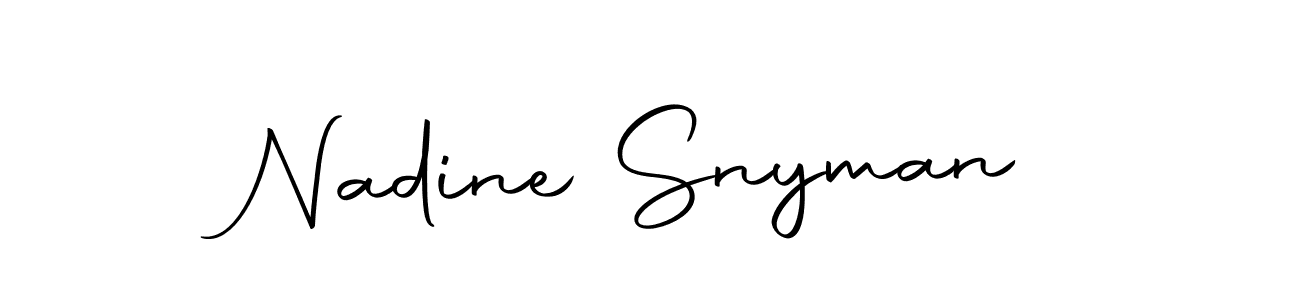 Here are the top 10 professional signature styles for the name Nadine Snyman. These are the best autograph styles you can use for your name. Nadine Snyman signature style 10 images and pictures png