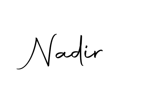 How to make Nadir name signature. Use Autography-DOLnW style for creating short signs online. This is the latest handwritten sign. Nadir signature style 10 images and pictures png