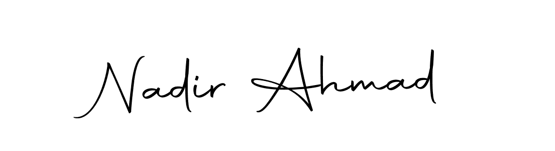Also we have Nadir Ahmad name is the best signature style. Create professional handwritten signature collection using Autography-DOLnW autograph style. Nadir Ahmad signature style 10 images and pictures png