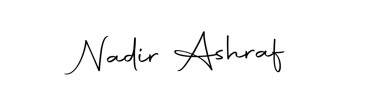 Use a signature maker to create a handwritten signature online. With this signature software, you can design (Autography-DOLnW) your own signature for name Nadir Ashraf. Nadir Ashraf signature style 10 images and pictures png