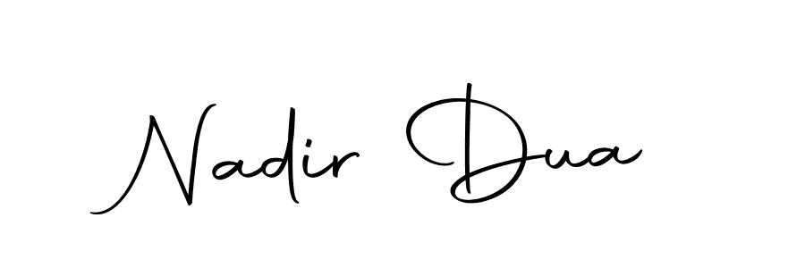 Design your own signature with our free online signature maker. With this signature software, you can create a handwritten (Autography-DOLnW) signature for name Nadir Dua. Nadir Dua signature style 10 images and pictures png