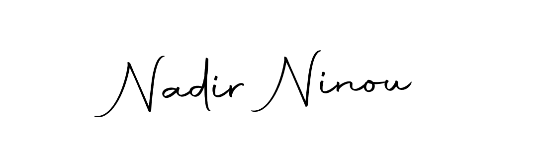 Design your own signature with our free online signature maker. With this signature software, you can create a handwritten (Autography-DOLnW) signature for name Nadir Ninou. Nadir Ninou signature style 10 images and pictures png