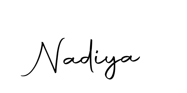 How to make Nadiya name signature. Use Autography-DOLnW style for creating short signs online. This is the latest handwritten sign. Nadiya signature style 10 images and pictures png