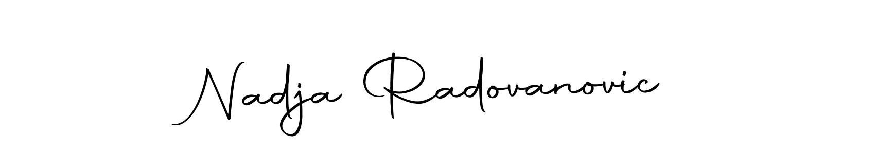 This is the best signature style for the Nadja Radovanovic name. Also you like these signature font (Autography-DOLnW). Mix name signature. Nadja Radovanovic signature style 10 images and pictures png