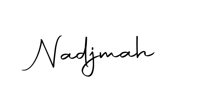 Autography-DOLnW is a professional signature style that is perfect for those who want to add a touch of class to their signature. It is also a great choice for those who want to make their signature more unique. Get Nadjmah name to fancy signature for free. Nadjmah signature style 10 images and pictures png