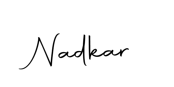 Make a beautiful signature design for name Nadkar. With this signature (Autography-DOLnW) style, you can create a handwritten signature for free. Nadkar signature style 10 images and pictures png
