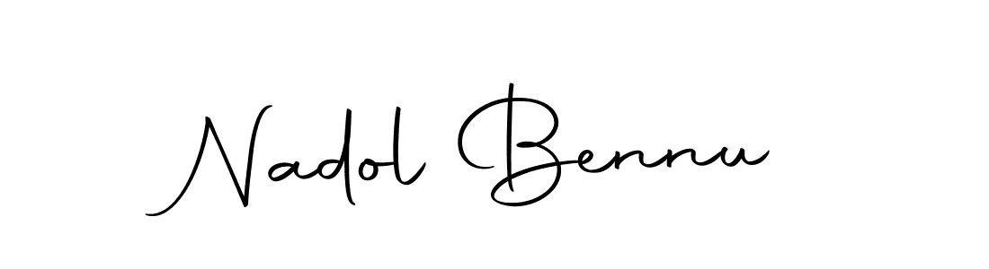 The best way (Autography-DOLnW) to make a short signature is to pick only two or three words in your name. The name Nadol Bennu include a total of six letters. For converting this name. Nadol Bennu signature style 10 images and pictures png