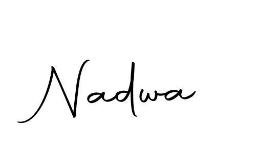 Similarly Autography-DOLnW is the best handwritten signature design. Signature creator online .You can use it as an online autograph creator for name Nadwa. Nadwa signature style 10 images and pictures png