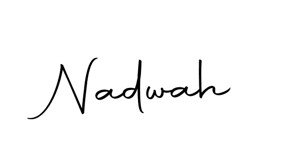 How to make Nadwah name signature. Use Autography-DOLnW style for creating short signs online. This is the latest handwritten sign. Nadwah signature style 10 images and pictures png