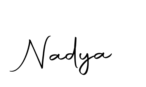 Also we have Nadya name is the best signature style. Create professional handwritten signature collection using Autography-DOLnW autograph style. Nadya signature style 10 images and pictures png