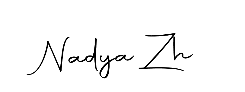 Create a beautiful signature design for name Nadya Zh. With this signature (Autography-DOLnW) fonts, you can make a handwritten signature for free. Nadya Zh signature style 10 images and pictures png