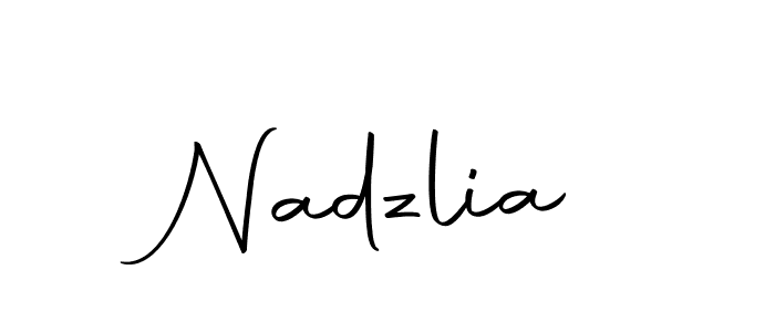 Also we have Nadzlia name is the best signature style. Create professional handwritten signature collection using Autography-DOLnW autograph style. Nadzlia signature style 10 images and pictures png