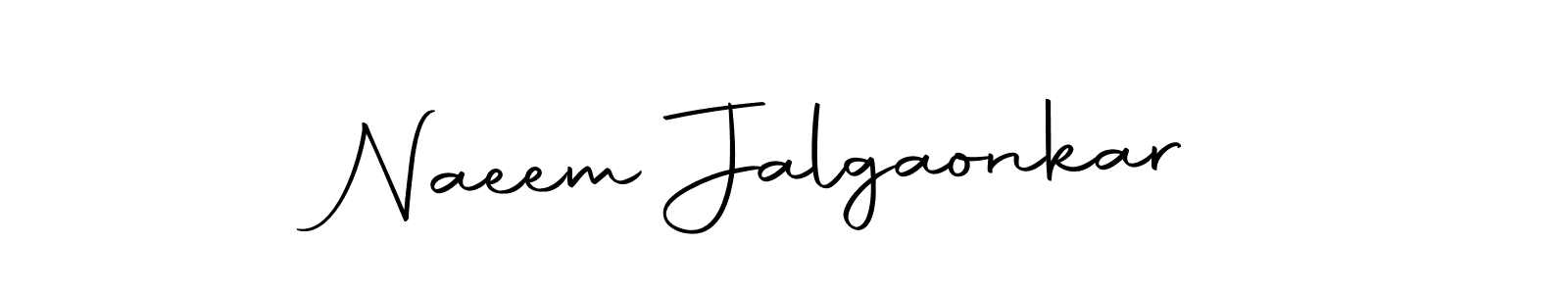 Create a beautiful signature design for name Naeem Jalgaonkar. With this signature (Autography-DOLnW) fonts, you can make a handwritten signature for free. Naeem Jalgaonkar signature style 10 images and pictures png
