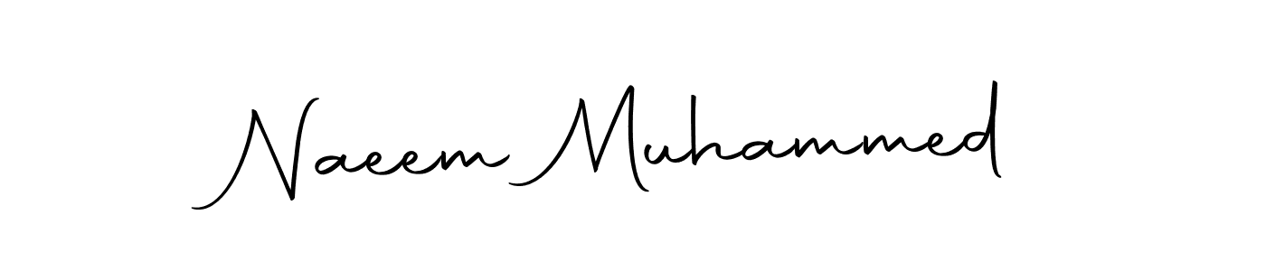 Create a beautiful signature design for name Naeem Muhammed. With this signature (Autography-DOLnW) fonts, you can make a handwritten signature for free. Naeem Muhammed signature style 10 images and pictures png