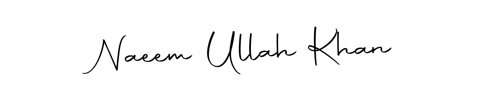 Create a beautiful signature design for name Naeem Ullah Khan. With this signature (Autography-DOLnW) fonts, you can make a handwritten signature for free. Naeem Ullah Khan signature style 10 images and pictures png