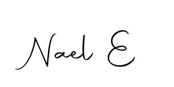 Nael E stylish signature style. Best Handwritten Sign (Autography-DOLnW) for my name. Handwritten Signature Collection Ideas for my name Nael E. Nael E signature style 10 images and pictures png