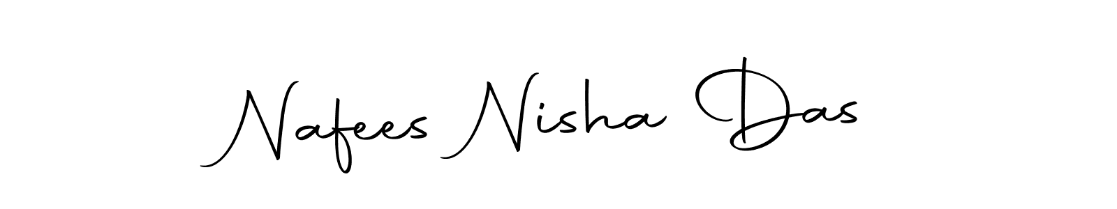 This is the best signature style for the Nafees Nisha Das name. Also you like these signature font (Autography-DOLnW). Mix name signature. Nafees Nisha Das signature style 10 images and pictures png