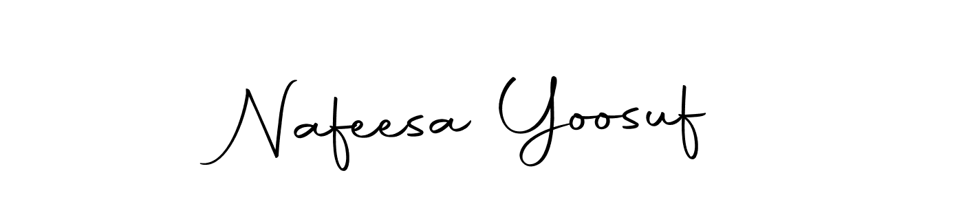 Also You can easily find your signature by using the search form. We will create Nafeesa Yoosuf name handwritten signature images for you free of cost using Autography-DOLnW sign style. Nafeesa Yoosuf signature style 10 images and pictures png