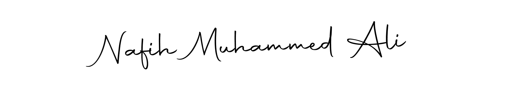 This is the best signature style for the Nafih Muhammed Ali name. Also you like these signature font (Autography-DOLnW). Mix name signature. Nafih Muhammed Ali signature style 10 images and pictures png