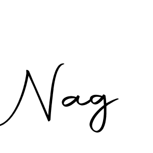Design your own signature with our free online signature maker. With this signature software, you can create a handwritten (Autography-DOLnW) signature for name Nag. Nag signature style 10 images and pictures png