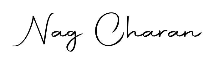 Explore multiple handwriting variations for Nag Charan including this stunning Autography-DOLnW design. Free to use across all platforms. Nag Charan signature style 10 images and pictures png
