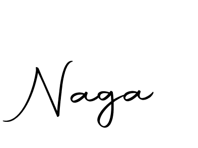 Design your own signature with our free online signature maker. With this signature software, you can create a handwritten (Autography-DOLnW) signature for name Naga. Naga signature style 10 images and pictures png