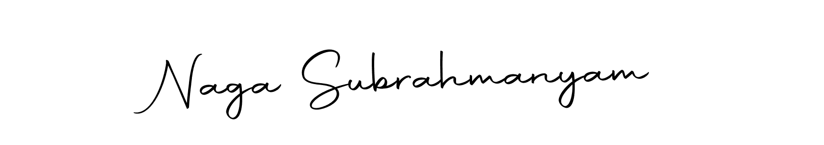 How to make Naga Subrahmanyam name signature. Use Autography-DOLnW style for creating short signs online. This is the latest handwritten sign. Naga Subrahmanyam signature style 10 images and pictures png