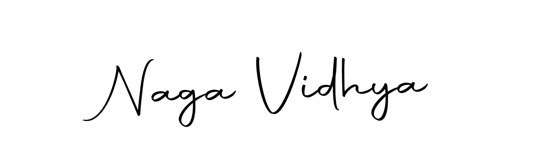 Use a signature maker to create a handwritten signature online. With this signature software, you can design (Autography-DOLnW) your own signature for name Naga Vidhya. Naga Vidhya signature style 10 images and pictures png