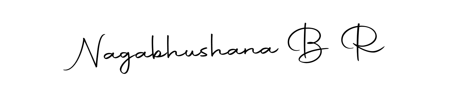 Make a beautiful signature design for name Nagabhushana B R. With this signature (Autography-DOLnW) style, you can create a handwritten signature for free. Nagabhushana B R signature style 10 images and pictures png